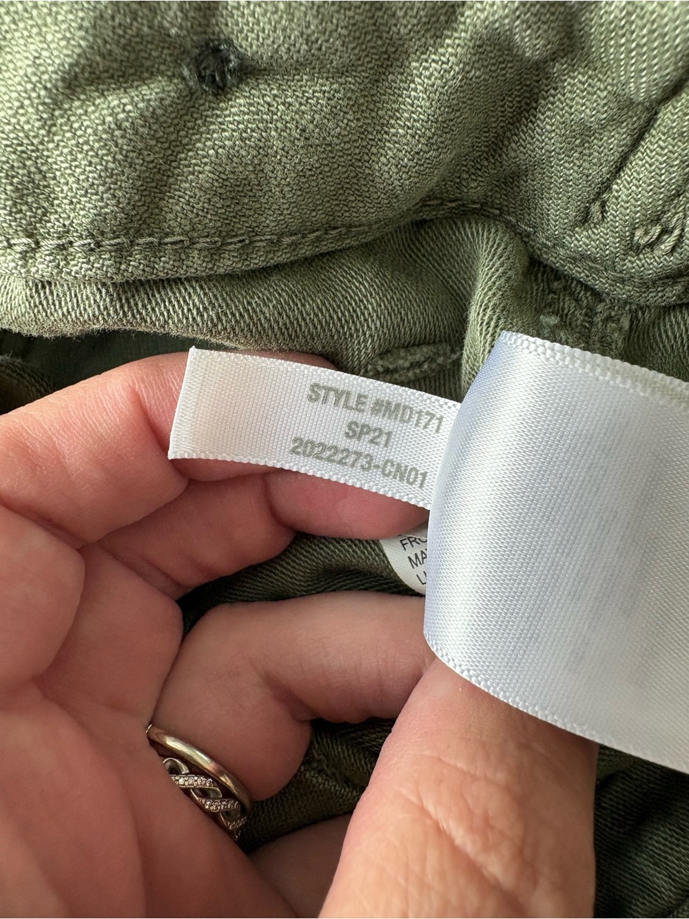 Madewell Relaxed Military Shorts In Dried Clover Size 27 - Picture 4 of 5